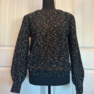 Black and White Speckled Sweater